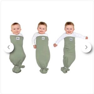 Cozy Green Baby Swaddle